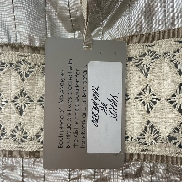 MALANDRINO Gold Tan Midi Pleated Dress - Picture 7 of 9